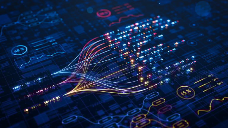 AI automation workflow visualization